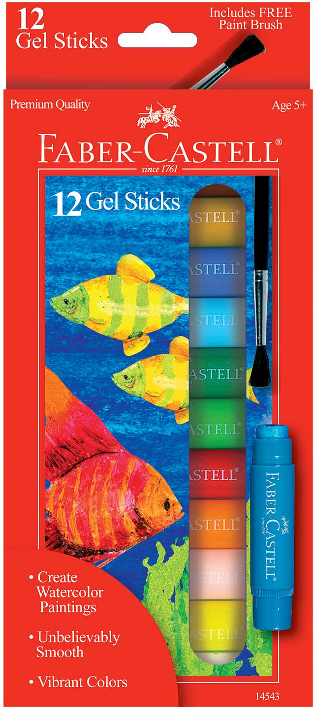 12 ct gel sticks with brush