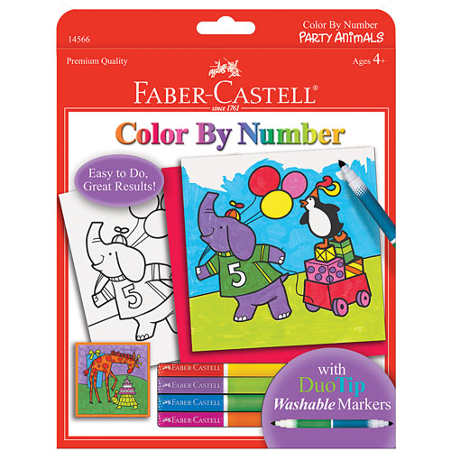 color by numbers party animals