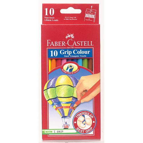 10CT Jumbo Triangular Colored Pencil