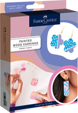Painted Wood Earrings