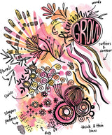 Reverse Coloring and Doodling Book Brights Edition