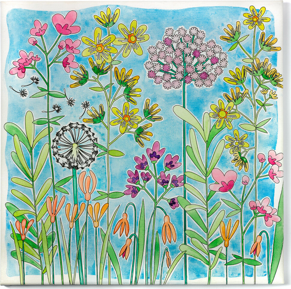 Watercolor Paint by Number Farmhouse Floral