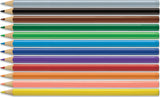 12 ct Triangular Colored EcoPencils