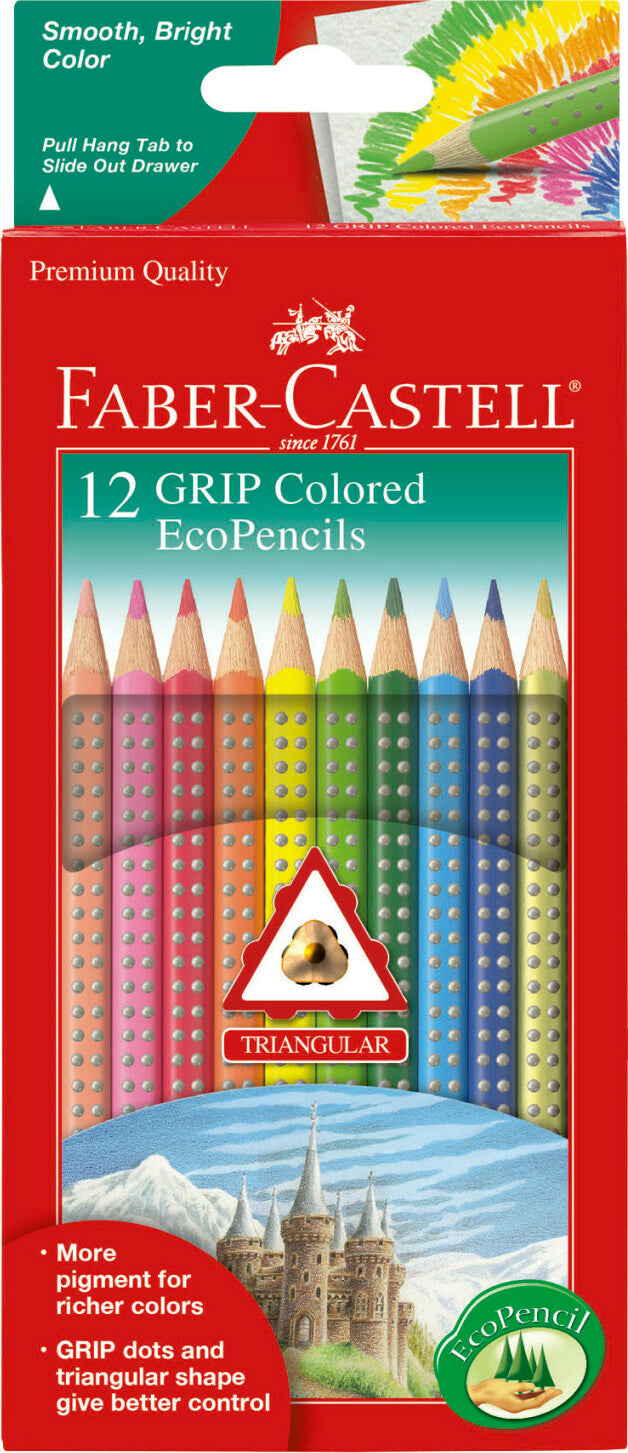 12ct Grip Colored Eco Pencils