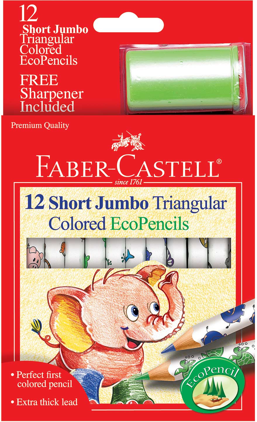 Jumbo Triangular Colored Ecopencils