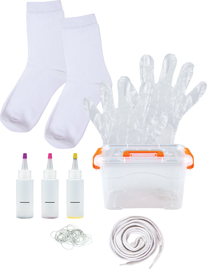 Neon Tie Dye Socks & Laces Design Keeper Crate