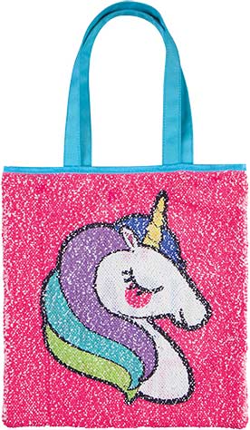 Magic Sequin Unicorn/Rainbow Reveal Tote Bag