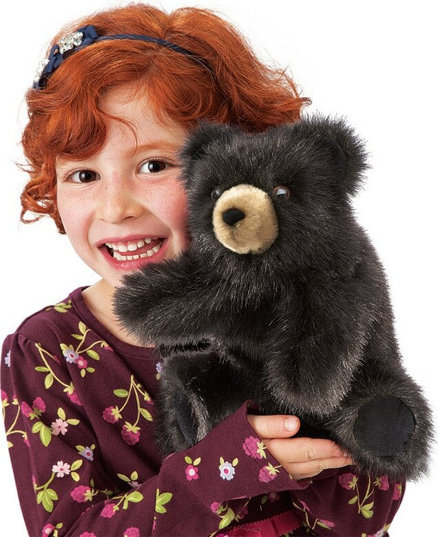 Baby Black Bear Hand Puppet