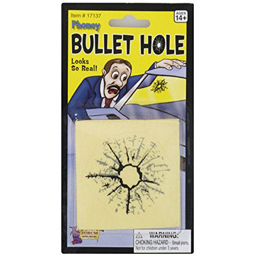 Forum Novelties - Funny Prank Bullet Hole Novelty Jokes - Realistic
