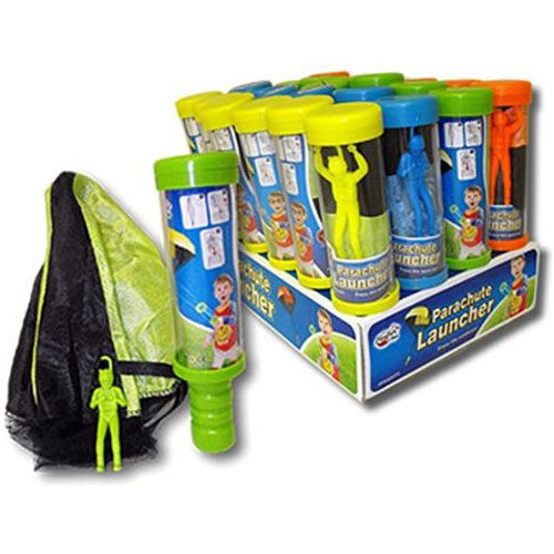 No Tangles Parachute W/launcher and Sky Diver