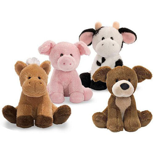 Gund Safari Rattle - elephant, giraffe, zebra, and lion (set of 4)