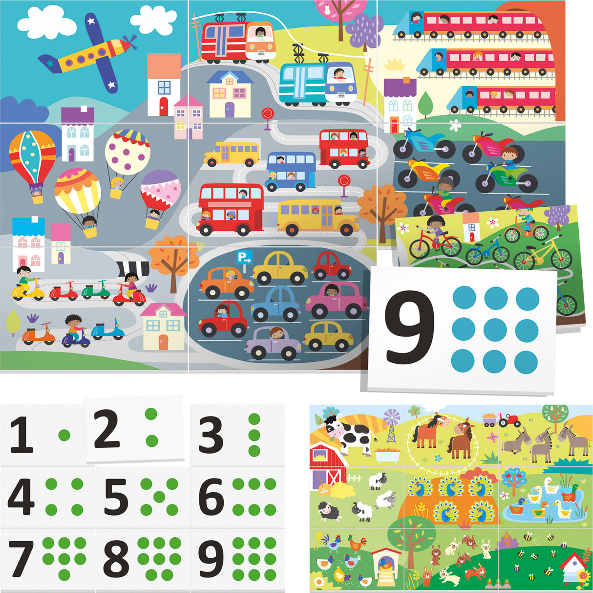Flashcards Tactile Numbers Montessori