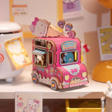 Wooden Puzzle Music Box: Hello Kitty & Friends Ice Cream Truck