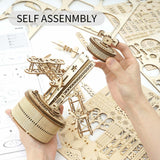 3D Wooden Puzzle Music Box - Airplane-Control Tower