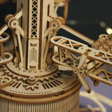 3D Wooden Puzzle Music Box - Airplane-Control Tower