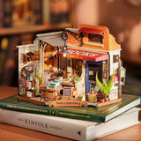 DIY Miniature House Kit: Corner Bookstore