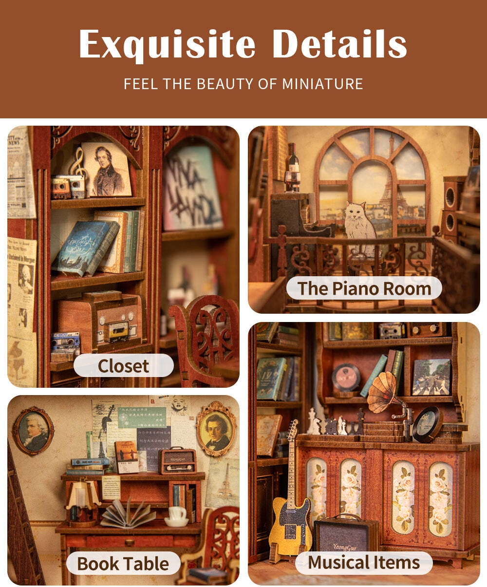 DIY Bookend Puzzle: The Secret Rhythm w/ Dust Cover
