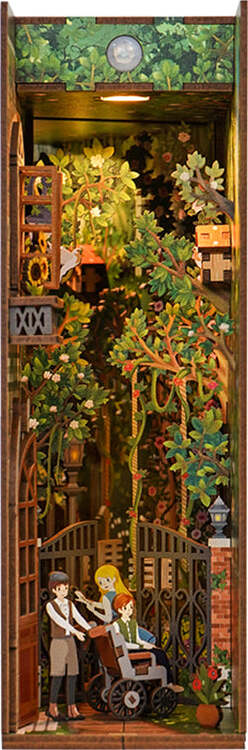 DIY Bookend Puzzle: Secret Garden