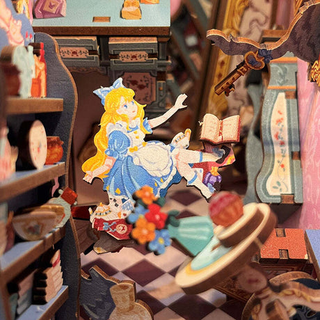 DIY Bookend Puzzle: Alice's Adventure