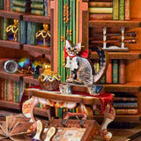 Hands Craft Magical Library Book Nook