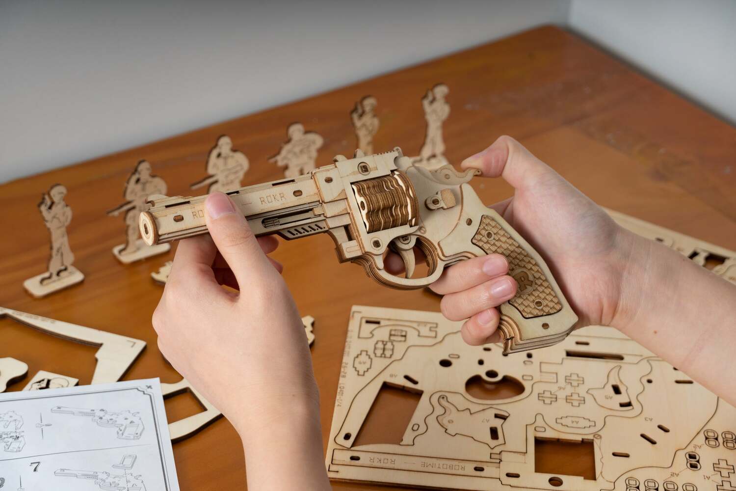 3D Mechanical Wooden Puzzle - Corsac M60 Rubber Band Gun – Givens