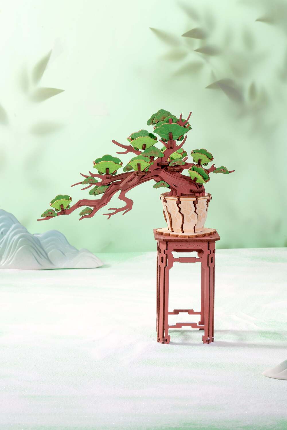 Modern Wooden Puzzle: Evergreen Pine Bonsai (Prepacked PDQ)