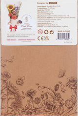 Modern Wooden Puzzle: Pink Rose