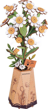 Modern Wooden Puzzle: Chamomile