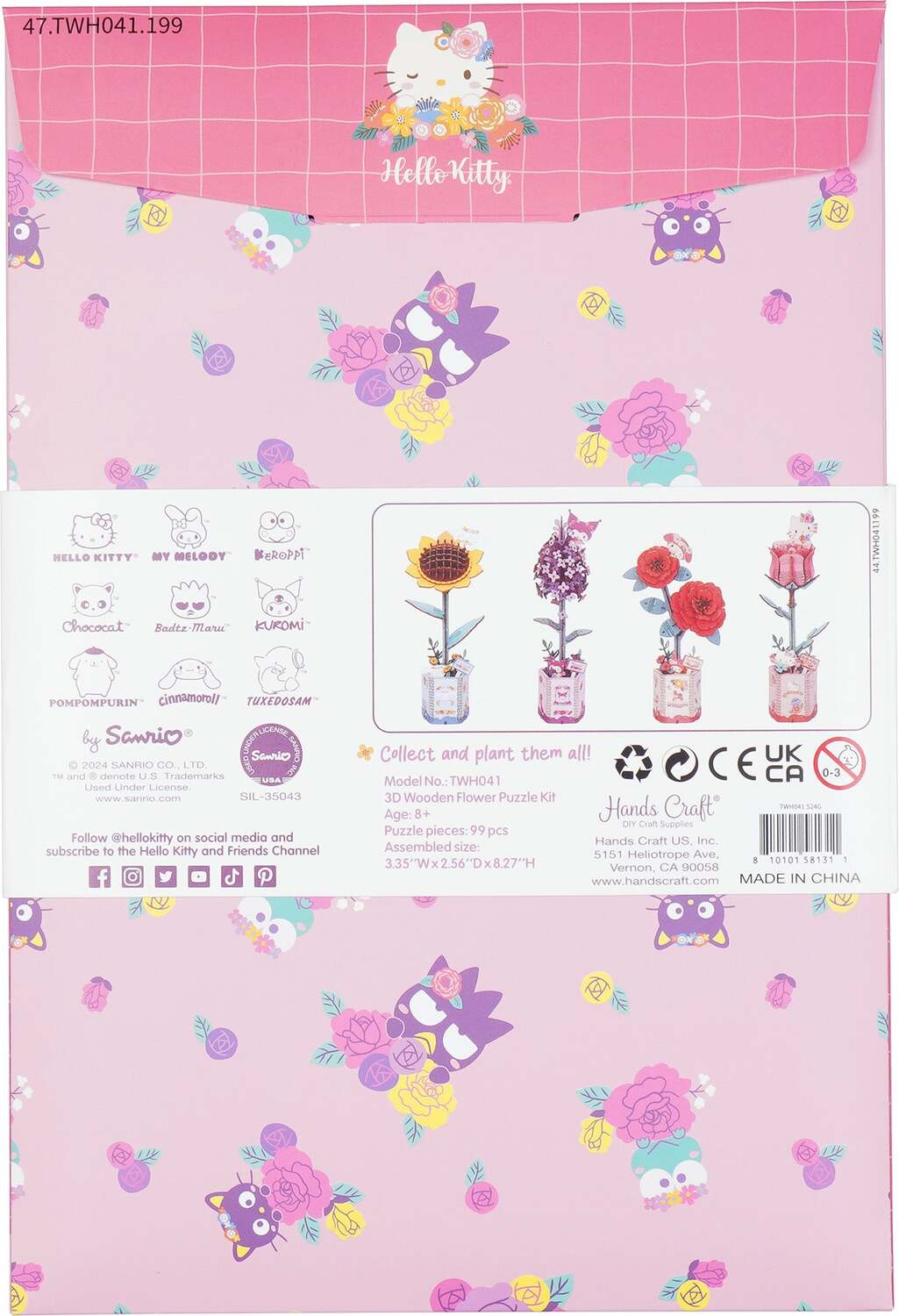 Hello Kitty® and Friends Flower Puzzle: Hello Kitty® Pink Rose