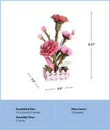 3D Flower Puzzle Carnation Bloom Set