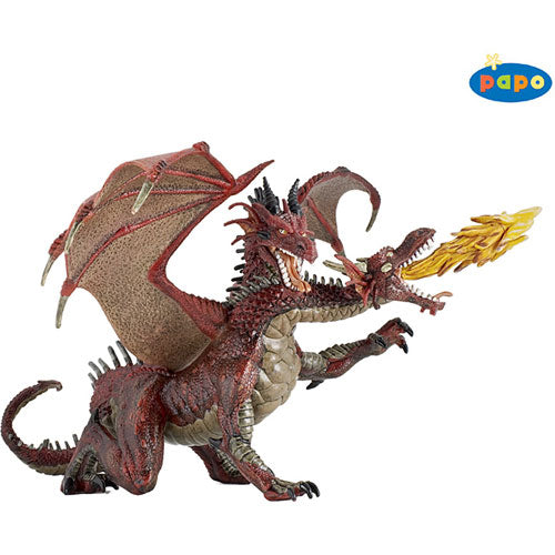 Papo 2 Headed Dragon Red