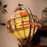 Luminous Globe 3D Wooden Puzzle, Electric Version