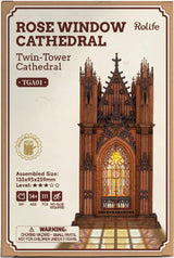 Rose Window Twin Tower Cathedral