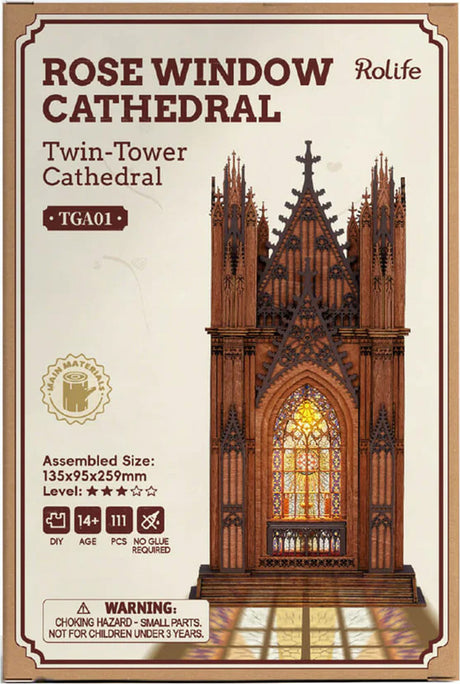Rose Window Twin Tower Cathedral