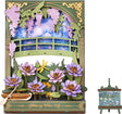 Glittering Water Lily Wall Art 3D Wooden Puzzle
