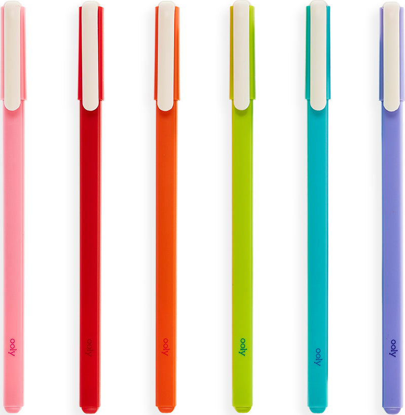Fine Line Gel Pens (set Of 6)