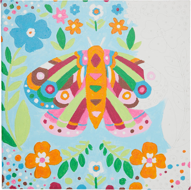 Colorific Canvas Paint By Number Kit - Marvelous Moth