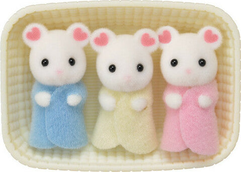 Calico Critters Marshmallow Mouse Triplets