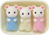 Calico Critters Marshmallow Mouse Triplets