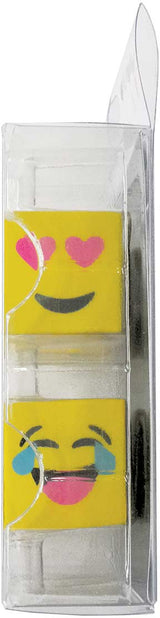 Emoji Cube Mini Eraser Set