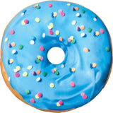Blue & Pink Donut Pillow, Scented