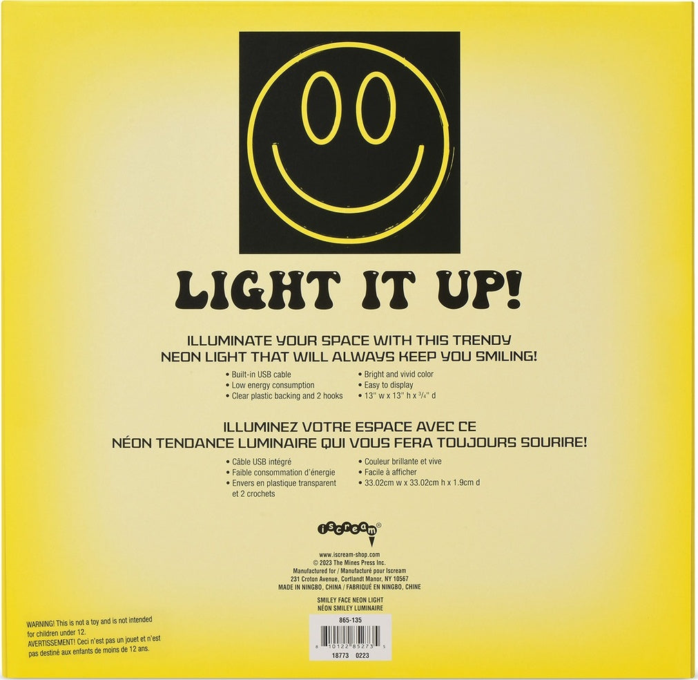 Smiley Face Neon Light