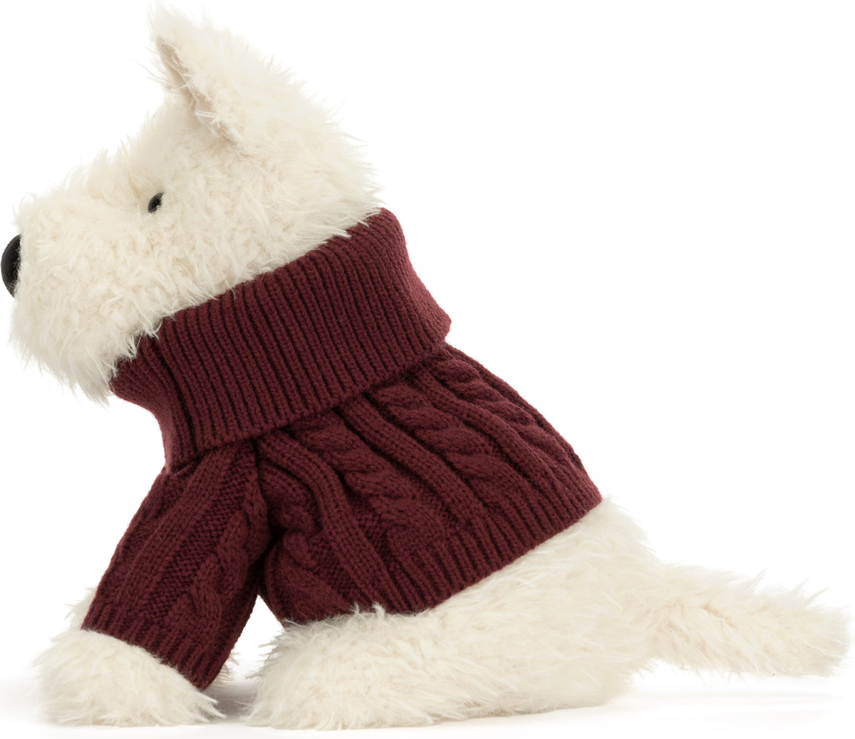 Munro Scottie Dog in Winter Jumper Outfit