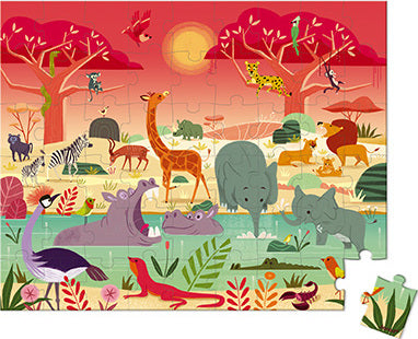 Puzzle Animal Reserve - 54 Pcs