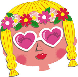 Girl'S Crazy Faces Magneti'Book