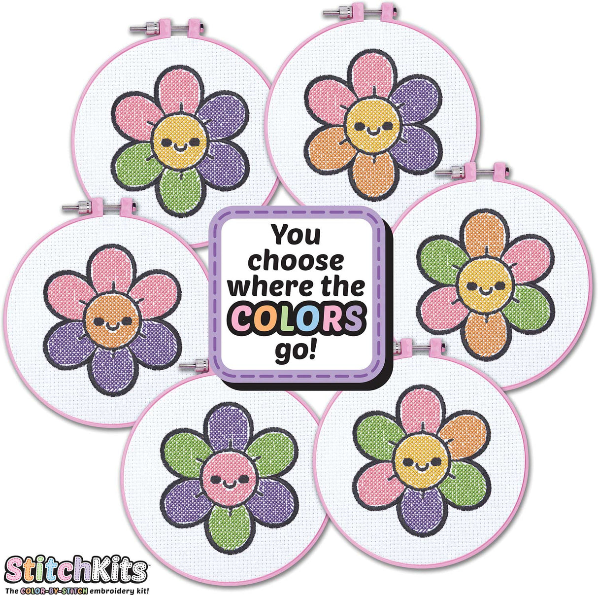 Stitchkits Flower Cross Stitch Kit