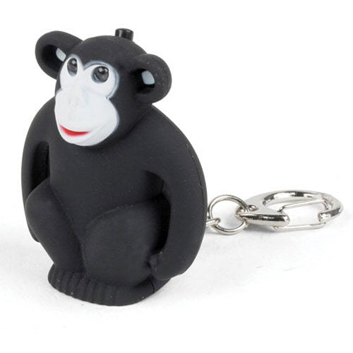 Kikkerland KRL14TC Monkey LED Keychain with Sound
