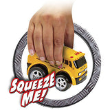 Kid Galaxy Squeezable Pull Back School Bus. Toddler Wind Up Toy for Kids Age 2 and Up