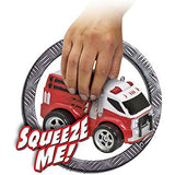 Kid Galaxy Squeezable Remote Control Fire Truck. RC Toy for Preschool Kids Ages 2 and Up, Red