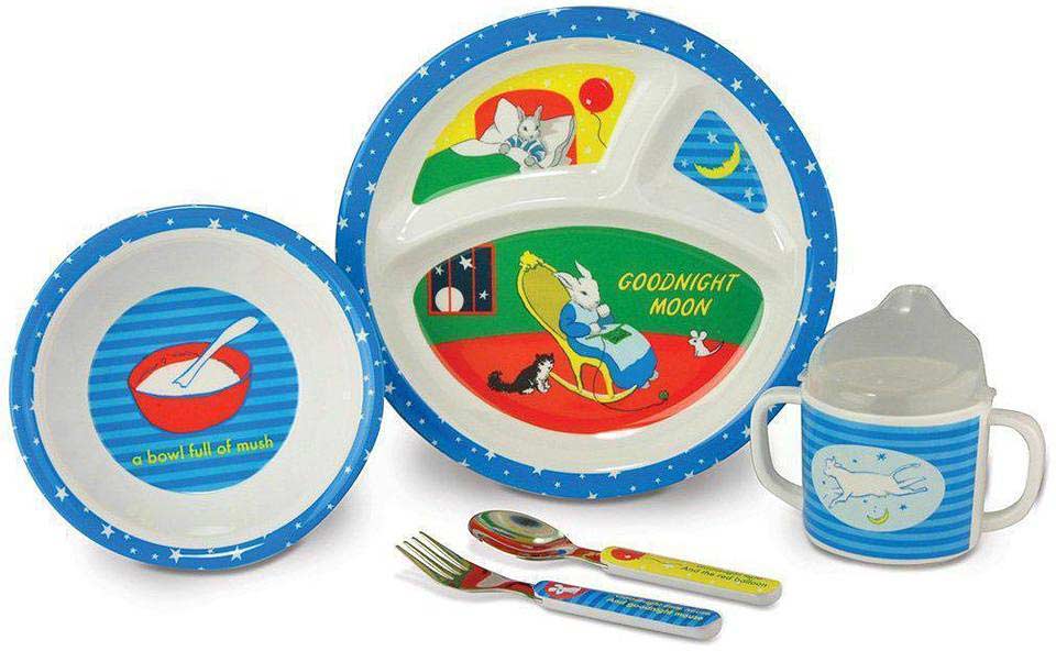 Goodnight Moon 5-Piece Melamine Dish Set